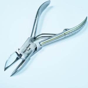 Nail Clippers / Nippers / Cutters - Curved Blade - Peanut Handle - 12cm