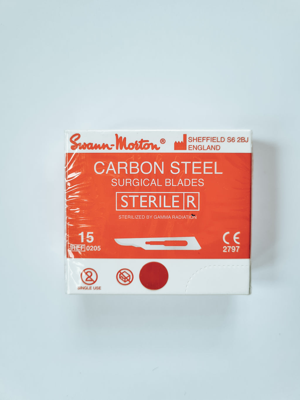 Genuine Swann Morton Sterile Scalpel BLADES Carbon Steel Surgical - No. 15